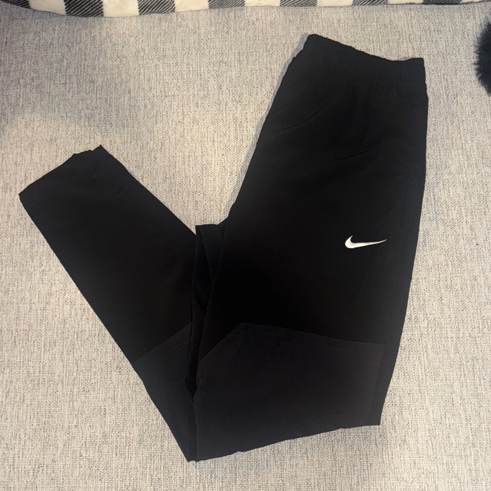 Nike women’s Black Sweatpants with White Logo
